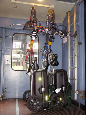 train transport for bikes and trailers in France